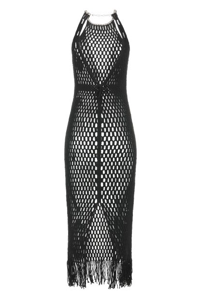 Midnight Net Macramé Dress - Image 2