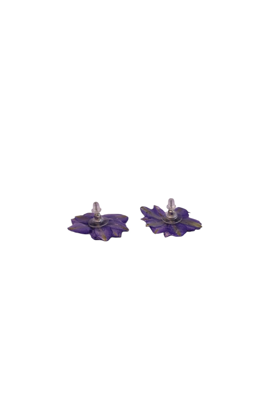 Lilac Bloom – Delphinium Earrings - Image 2
