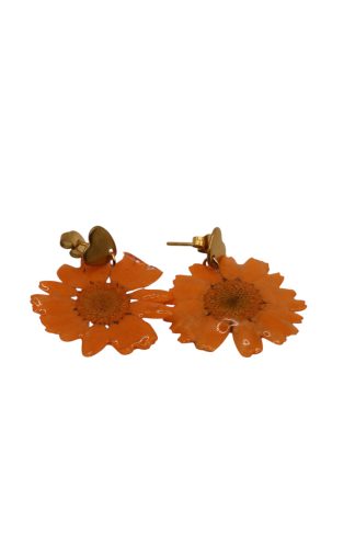 Sunrise Tangerine – Orange Blossom Earrings