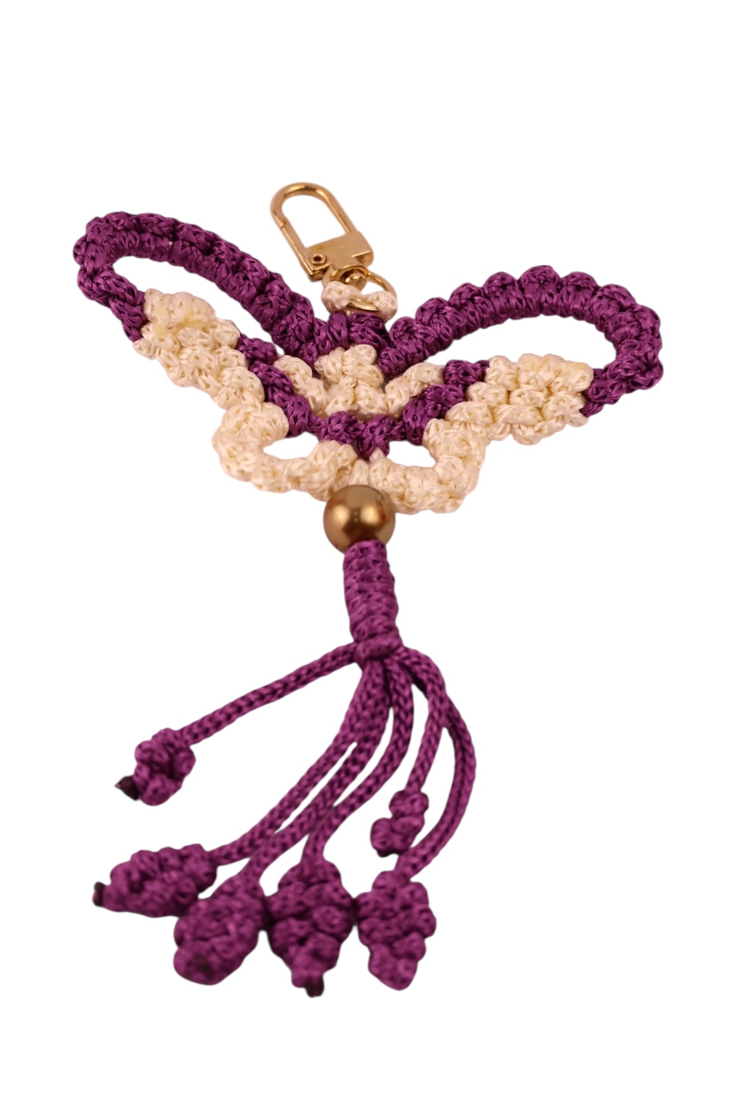 Butterfly Keychain - Handcrafted Macramé